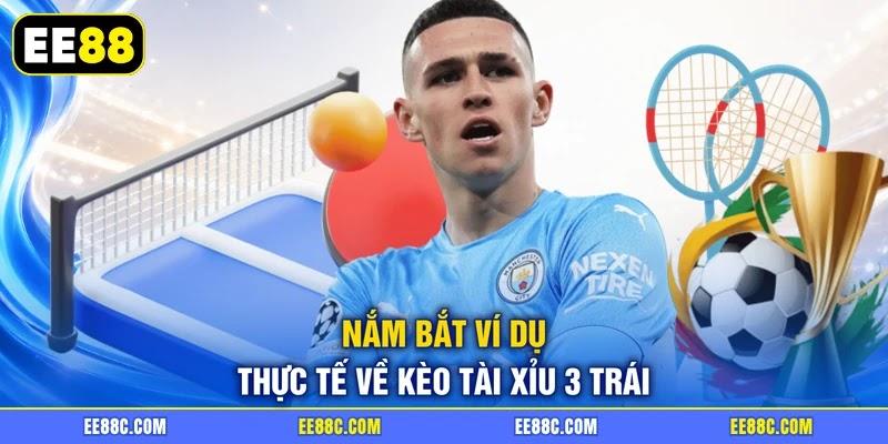 Nắm bắt ví dụ thực tế về kèo tài xỉu 3 trái Nắm bắt ví dụ thực tế về kèo tài xỉu 3 trái