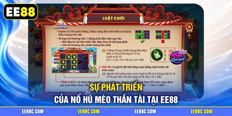 Sự phát triển của nổ hũ Mèo Thần Tài tại EE88 Sự phát triển của nổ hũ Mèo Thần Tài tại EE88